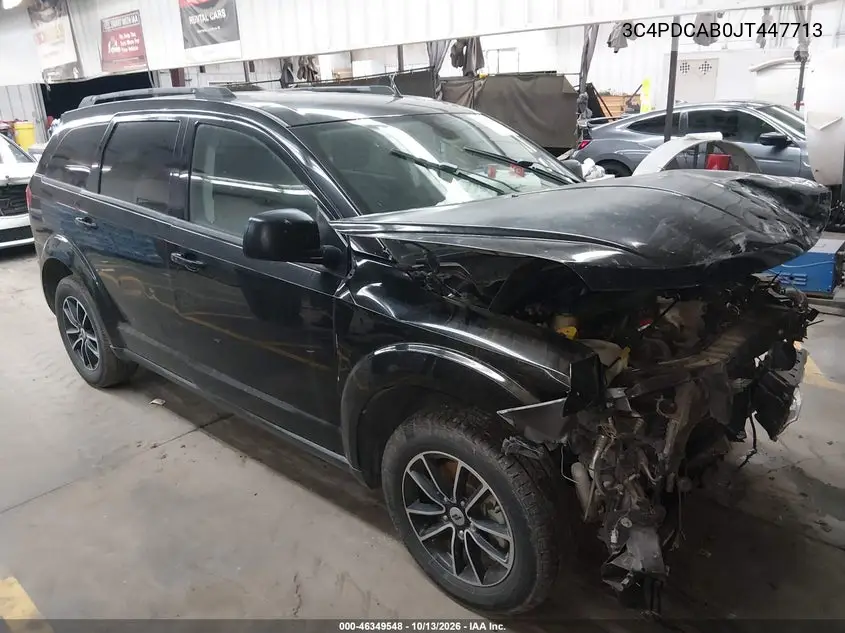 3C4PDCAB0JT447713 Dodge Journey 2018 — повреждение Передняя часть, фото до ремонта