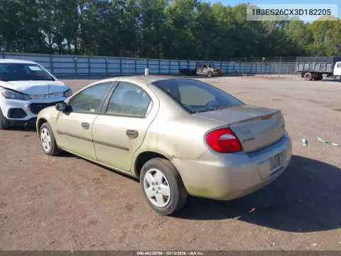 2003 Dodge Neon Se VIN 1B3ES26CX3D182205 фото 3
