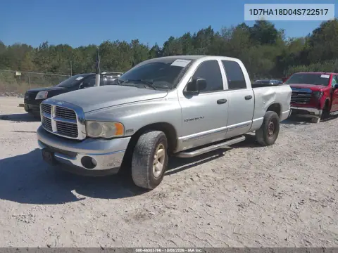 2004 Dodge Ram 1500 Slt/Laramie VIN 1D7HA18D04S722517 фото 2