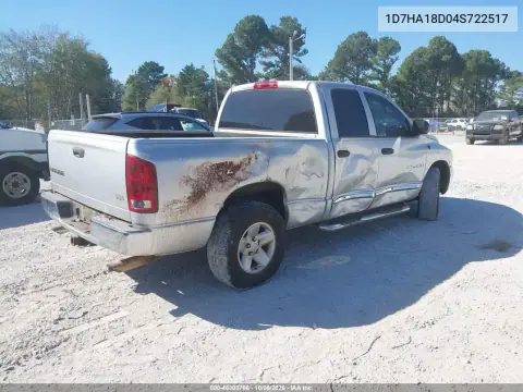 2004 Dodge Ram 1500 Slt/Laramie VIN 1D7HA18D04S722517 фото 4