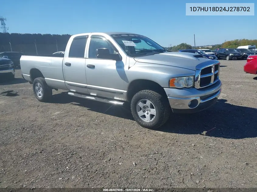 2004 Dodge Ram 1500 Slt/Laramie VIN 1D7HU18D24J278702 фото 2
