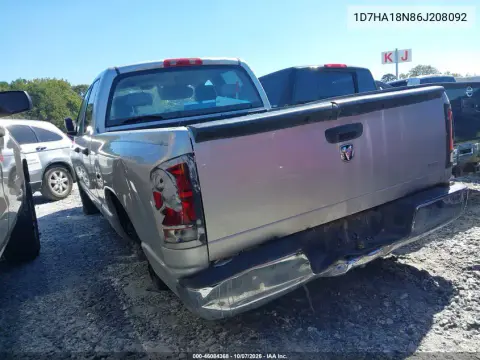 2006 Dodge Ram 1500 Slt VIN 1D7HA18N86J208092 фото 4