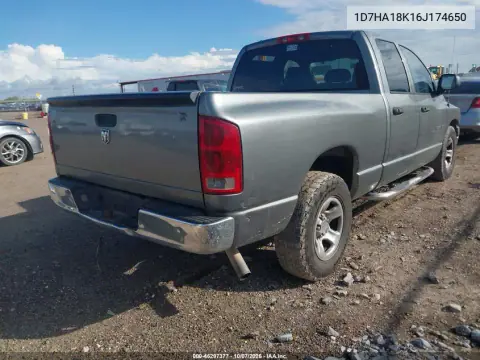 2006 Dodge Ram 1500 St VIN 1D7HA18K16J174650 фото 5