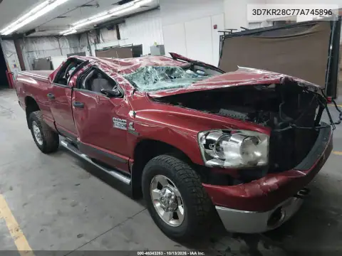 3D7KR28C77A745896 — 2007 Dodge RAM, Повреждения со всех сторон, фото до ремонта