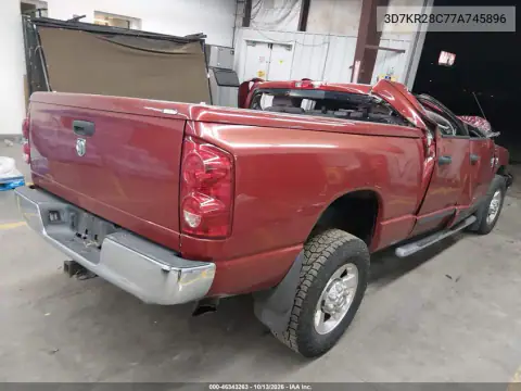 2007 Dodge Ram 2500 Laramie/Slt/Sport/St VIN 3D7KR28C77A745896 фото 4