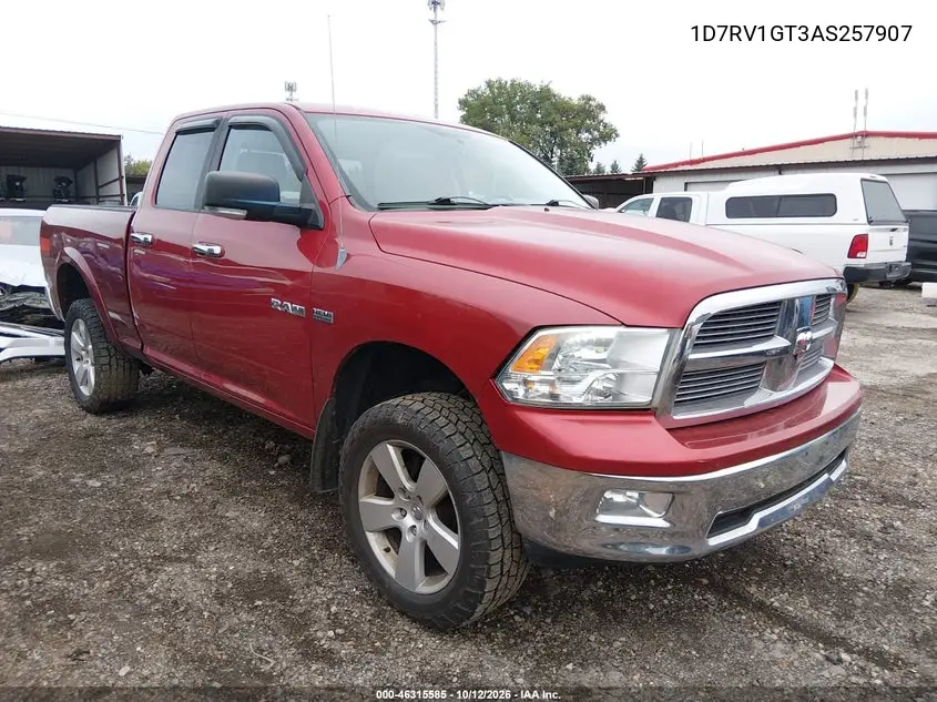 2010 Dodge Ram 1500 Slt/Sport/Trx VIN 1D7RV1GT3AS257907 фото 2