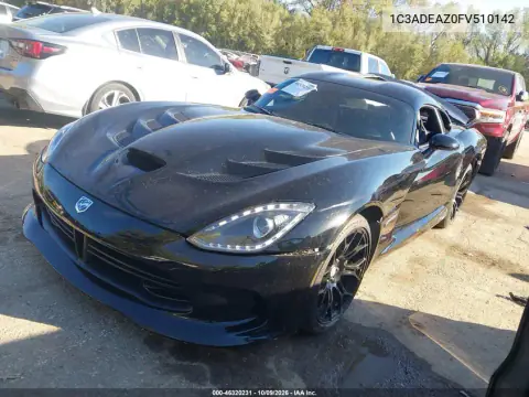 2015 Dodge Viper Srt VIN 1C3ADEAZ0FV510142 фото 2