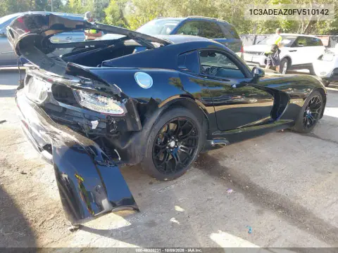 2015 Dodge Viper Srt VIN 1C3ADEAZ0FV510142 фото 4