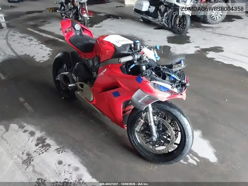 2025 Ducati Panigale V4/V4S VIN ZDMDAG6W8SB004358 фото 1