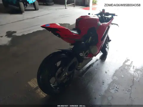 2025 Ducati Panigale V4/V4S VIN ZDMDAG6W8SB004358 фото 4