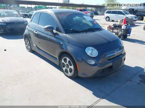 2017 Fiat 500E Battery Electric VIN 3C3CFFGEXHT620891 фото 1