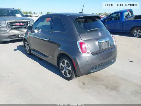2017 Fiat 500E Battery Electric VIN 3C3CFFGEXHT620891 фото 3