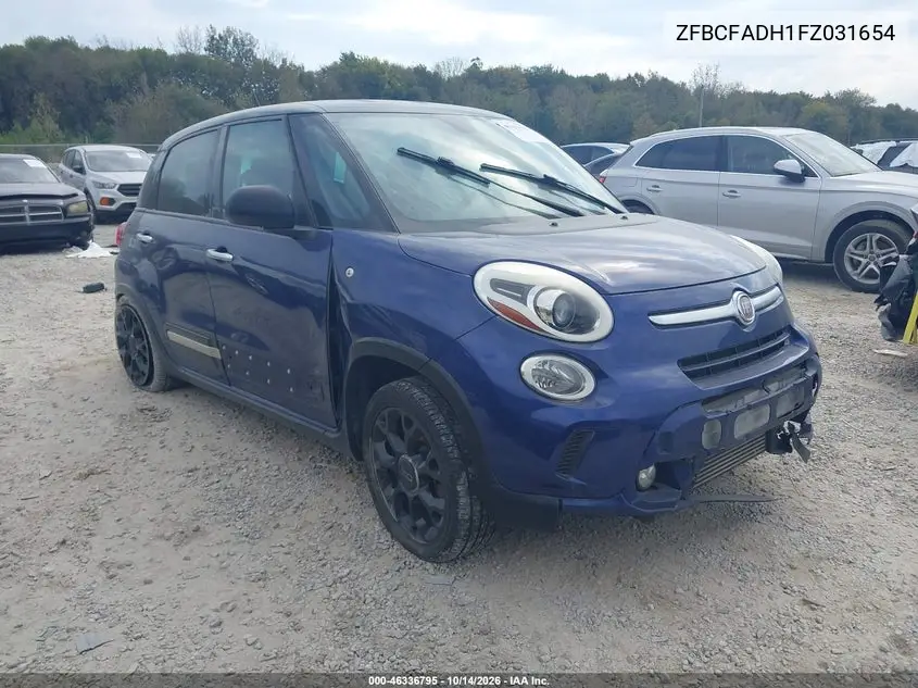 ZFBCFADH1FZ031654 Fiat 500L 2015 — повреждение Задняя часть слева, фото до ремонта