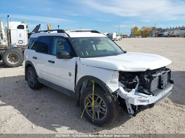 3FMCR9BN7TRE20189 — 2026 Ford Bronco Sport Big Bend, Передняя часть (Front), фото до ремонта