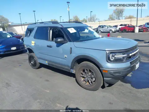 3FMCR9B62RRE70659 — 2024 Ford Bronco Sport, Справа сзади, фото до ремонта
