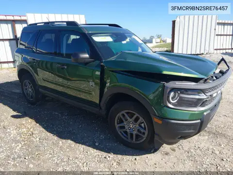 3FMCR9BN2SRE76457 — 2025 Ford Bronco Sport, Передняя часть, фото до ремонта