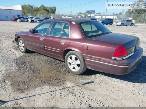 2FAFP74W83X138703 — 2003 Ford Crown Victoria, фото 4 с аукциона IAAI, Передняя часть