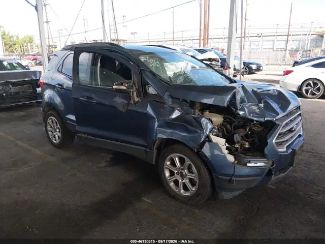 MAJ3S2GE5MC442402 — 2021 Ford Ecosport SE, Передняя часть (Front End), фото до ремонта