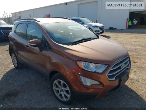 MAJ3P1TE6JC191631 — 2018 Ford Ecosport, Сзади, фото до ремонта
