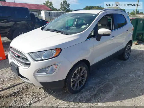 2019 Ford Ecosport Titanium VIN MAJ3S2KE3KC260749 фото 3