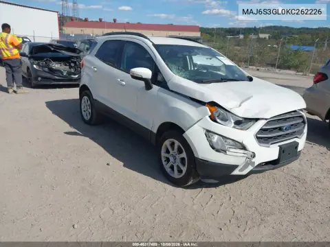 2019 Ford Ecosport Se VIN MAJ6S3GL0KC262226 фото 2