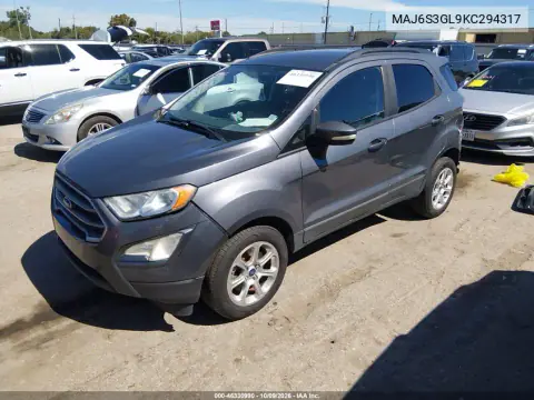 2019 Ford Ecosport Se VIN MAJ6S3GL9KC294317 фото 3