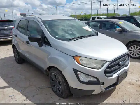 MAJ3S2FE4KC271947 — 2019 Ford Ecosport, Передняя часть, фото до ремонта