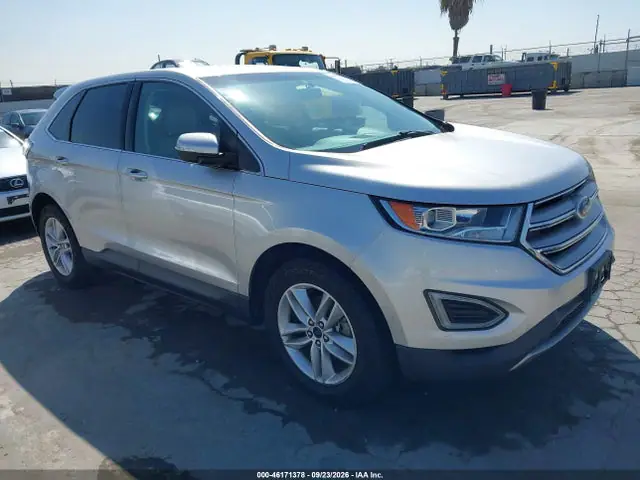 2FMTK3J99FBB34935 — 2015 Ford EDGE SEL, Передняя часть (Front End), фото до ремонта