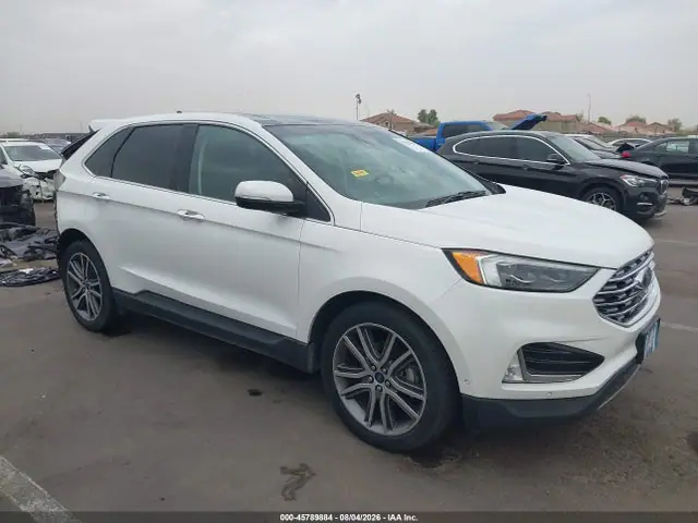 2FMPK3K93LBB55789 — 2020 Ford Edge Titanium, Задняя часть (Rear), фото до ремонта