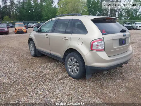 2007 Ford Edge Sel Plus VIN 2FMDK49C37BB52407 фото 4