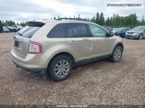 2007 Ford Edge Sel Plus VIN 2FMDK49C37BB52407 фото 5