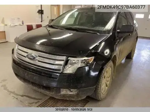 2007 Ford Edge Sel Plus VIN 2FMDK49C97BA60377 фото 2