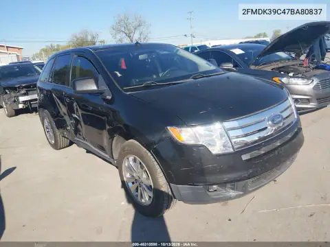 2FMDK39C47BA80837 — 2007 Ford EDGE, Левый бок, фото до ремонта