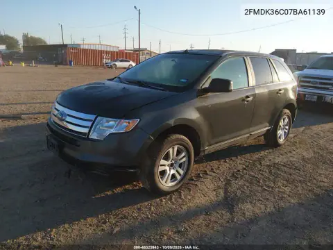 2007 Ford Edge Se VIN 2FMDK36C07BA61139 фото 2