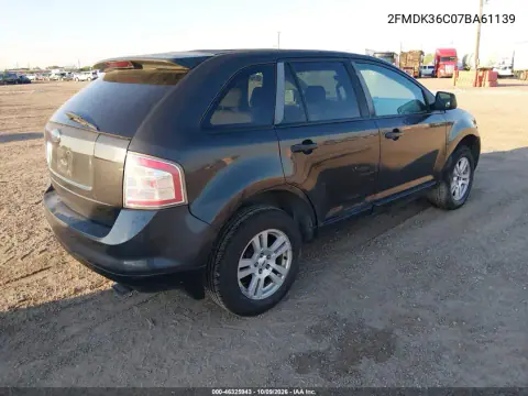 2007 Ford Edge Se VIN 2FMDK36C07BA61139 фото 4