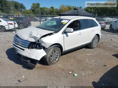 2010 Ford Edge Limited VIN 2FMDK3KC5ABB24538 фото 2