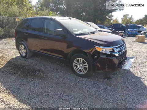 2FMDK3GC3BBA32824 — 2011 Ford EDGE, Передняя часть, фото до ремонта