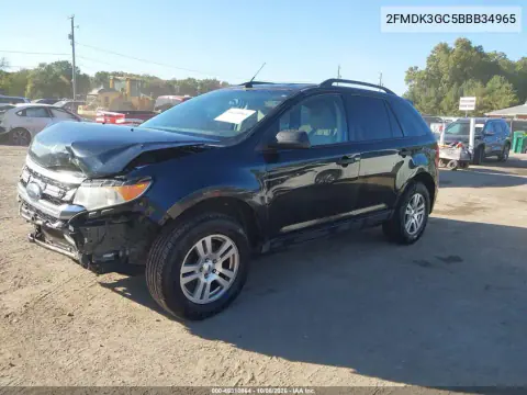 2011 Ford Edge Se VIN 2FMDK3GC5BBB34965 фото 3