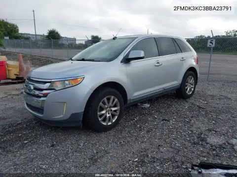 2011 Ford Edge Limited VIN 2FMDK3KC3BBA23791 фото 3