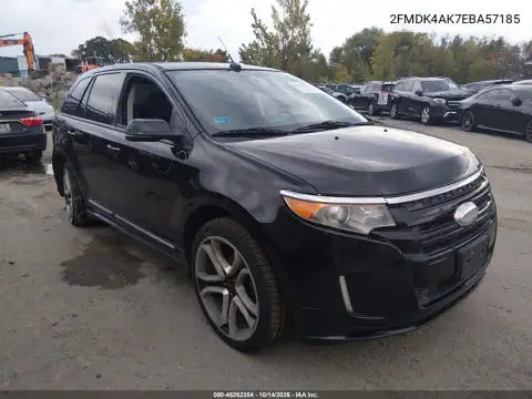 2FMDK4AK7EBA57185 — 2014 Ford EDGE, Правый бок, фото до ремонта