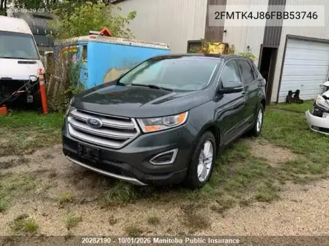 2015 Ford Edge Sel VIN 2FMTK4J86FBB53746 фото 2