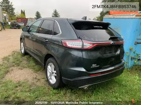 2015 Ford Edge Sel VIN 2FMTK4J86FBB53746 фото 3