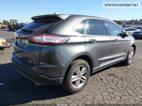 2015 Ford Edge Sel VIN 2FMTK4J94FBB07261 фото 5