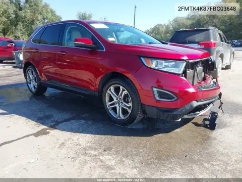 2FMTK4K87FBC03648 — 2015 Ford EDGE, Передняя часть, фото до ремонта