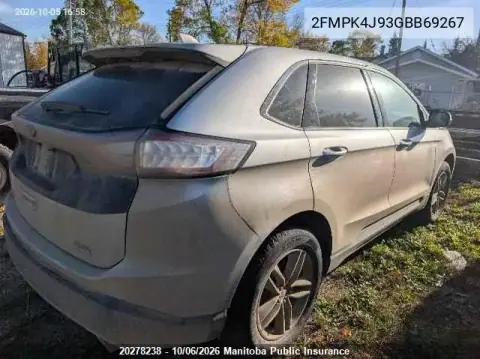 2016 Ford Edge Sel VIN 2FMPK4J93GBB69267 фото 4
