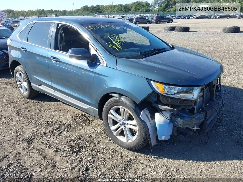 2016 Ford Edge Sel VIN 2FMPK4J80GBB46505 фото 2