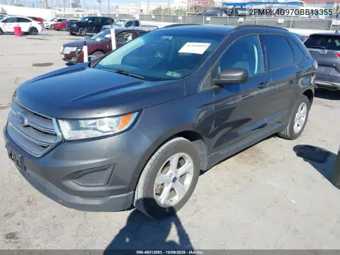 2016 Ford Edge Se VIN 2FMPK4G97GBB13355 фото 3