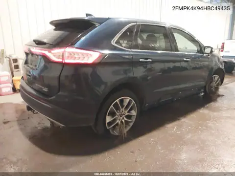 2017 Ford Edge Titanium VIN 2FMPK4K94HBC49435 фото 5