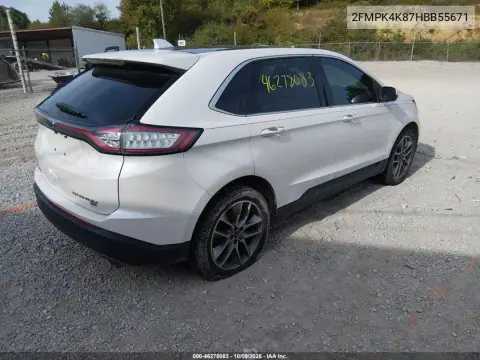 2017 Ford Edge Titanium VIN 2FMPK4K87HBB55671 фото 5