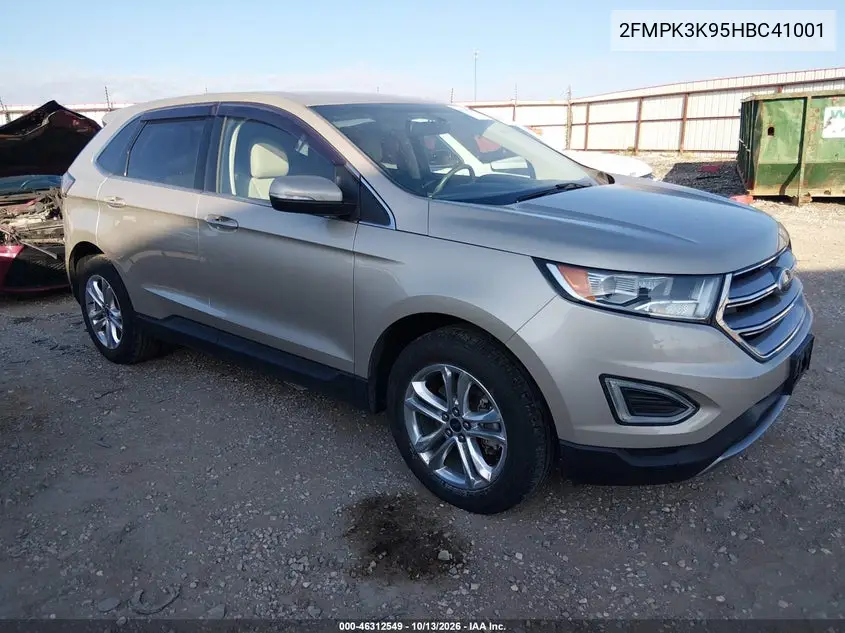 2017 Ford Edge Titanium VIN 2FMPK3K95HBC41001 фото 2